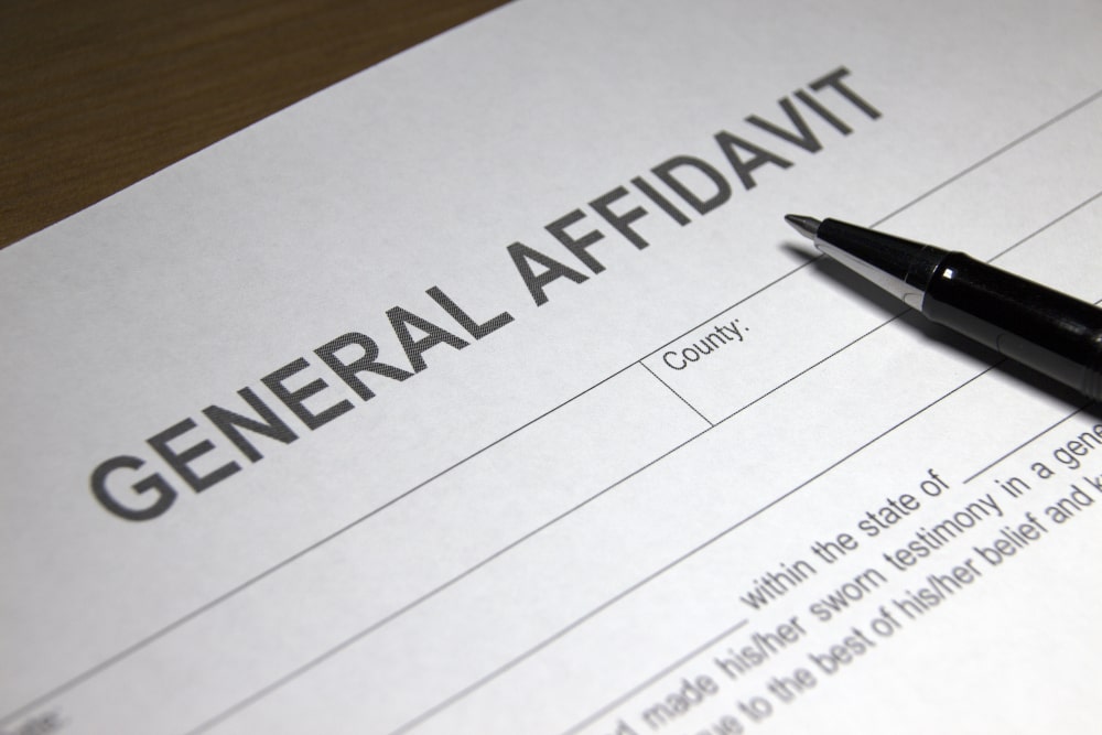 Legal Requirements for an Affidavit